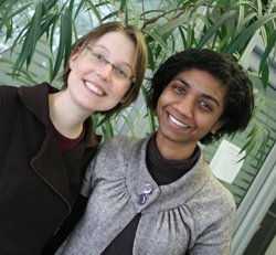 Sophie Grandclaude (à gauche)  et Cynthia Nsie