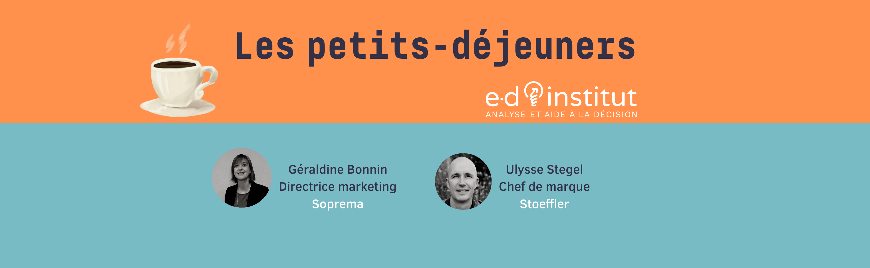 Invités au petit-déjeuner : Géraldine Bonnin (Soprema) et Ulysse Stegel (Stoeffler)