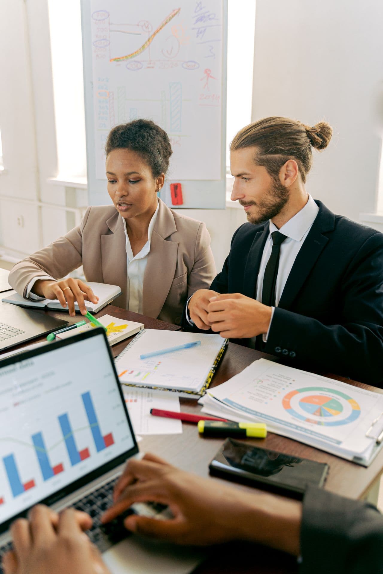étude de positionnement dans un bureau